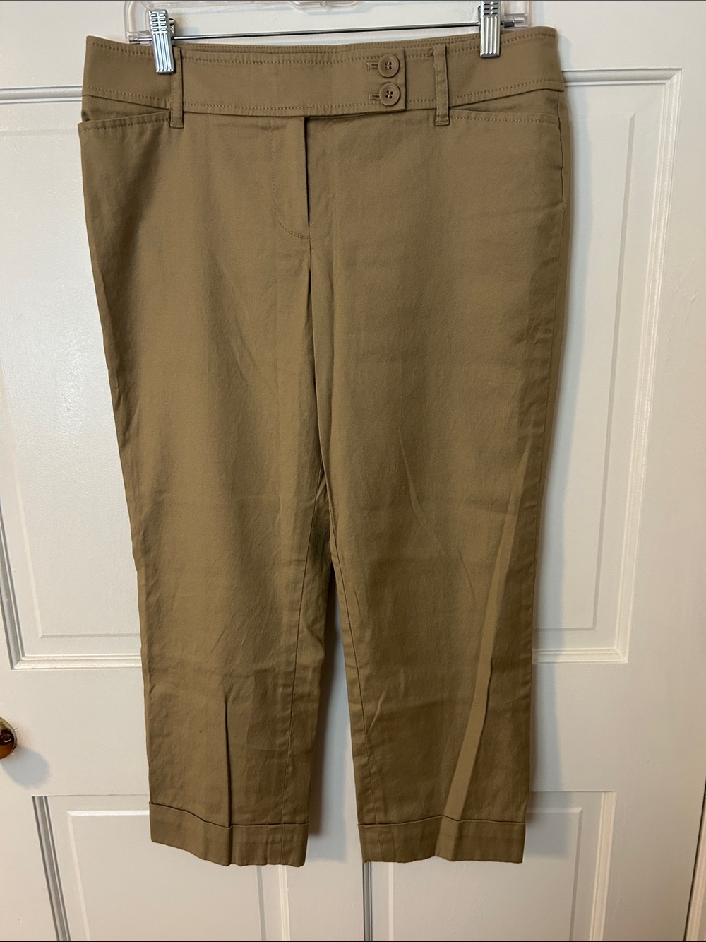 LOFT Khaki Cropped Pants - Marisa fit - 8